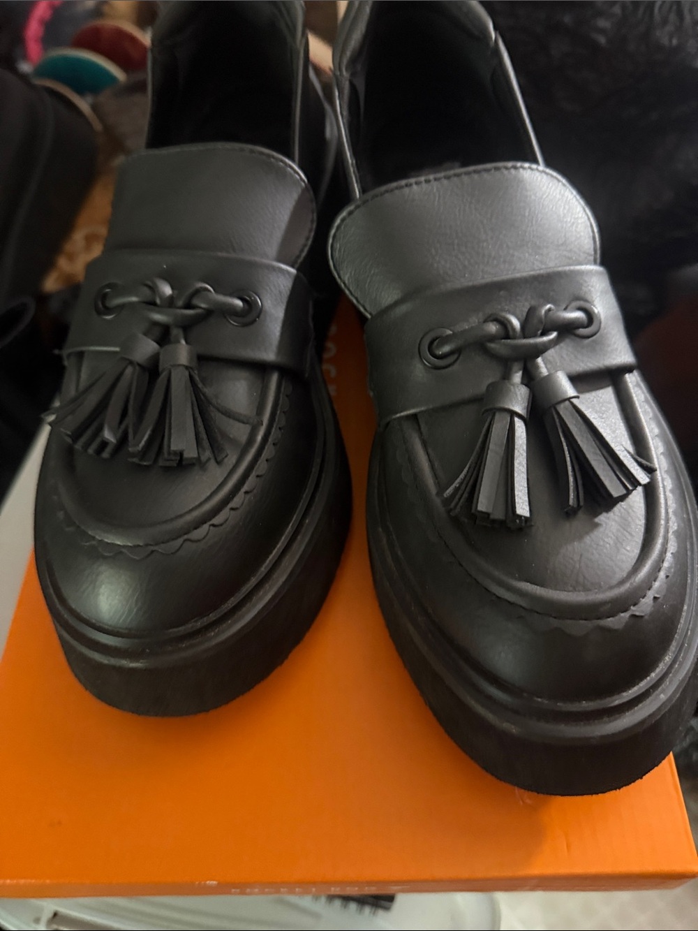 Harper Santee Black Tassel Loafers Women’s Size 9M New in Box - Picture 5 of 5